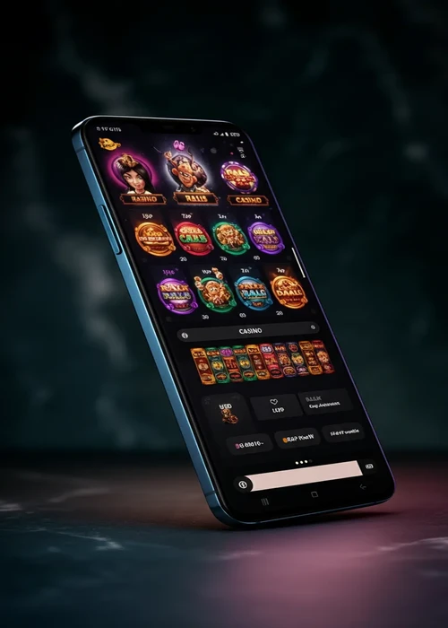 Joka Casino Hauptseite mit Spielauswahl, Willkommensbonus und royalem Design